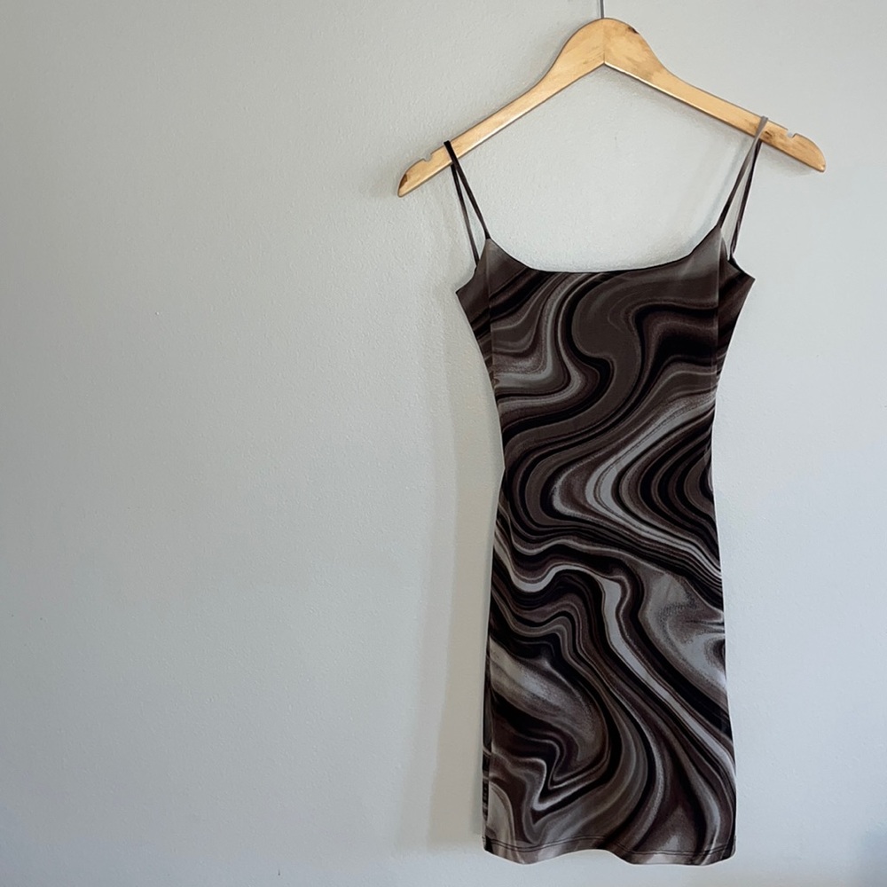 Windsor Bodycon Marble Mesh Dress